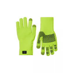 Sealskinz - Mens Waterproof All Weather Ultra Grip Knitted Gloves - M, Neon Yellow