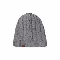 Blakeney Waterproof Cold Weather Cable Knit Beanie Grey Marl Unisex HAT