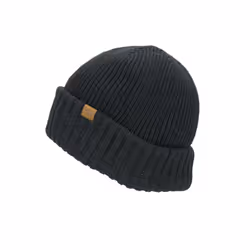 Sealskinz Bacton Waterproof Cold Weather Roll Cuff Beanie Black Unisex HAT