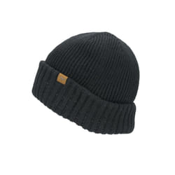 Sealskinz Bacton Waterproof Cold Weather Roll Cuff Beanie Black Unisex HAT