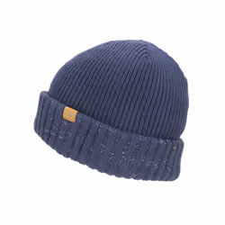 Sealskinz Bacton Waterproof Cold Weather Roll Cuff Beanie Navy Blue Unisex HAT