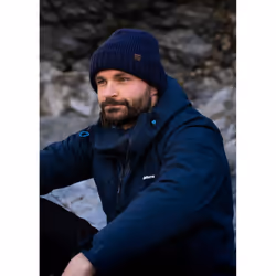 Sealskinz Bacton Waterproof Cold Weather Roll Cuff Beanie Navy Blue Unisex HAT