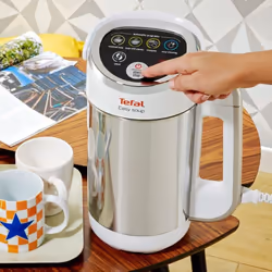 Tefal Easy Soup and Smoothie Maker, Stainless Steel, White