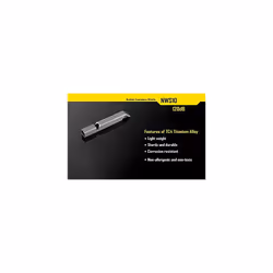 Nitecore NWS10 TC4 Titanium Outdoor Emergency Whistle 120 Decibeles (NWS10 Emergency Whistle)