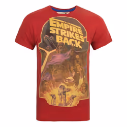 Star Wars Short Sleeved T-Shirt (Mens Red)
