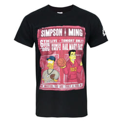 The Simpsons Short Sleeved T-Shirt (Mens Black) - Medium