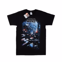 Star Wars Mens Universe Battle T-Shirt - XXL, Black
