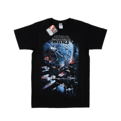 Star Wars Mens Universe Battle T-Shirt - XXL, Black