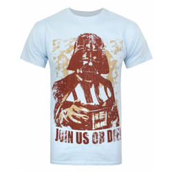Star Wars Short Sleeved T-Shirt (Mens Blue) - Medium