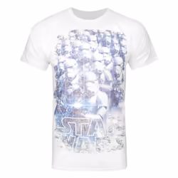 Star Wars Short Sleeved T-Shirt (Mens White) - Small