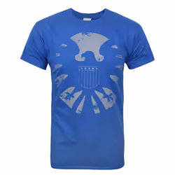 Marvel Short Sleeved T-Shirt (Mens Blue) - Small