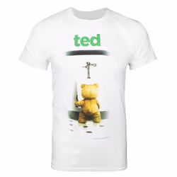 Ted Short Sleeved T-Shirt (Mens White) - Small