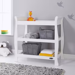 Obaby Stamford Sleigh Open Changing Unit, White