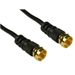 Cables Direct F M/M. 3m coaxial cable Black