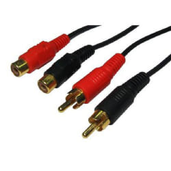 Cables Direct 2RR-305 audio cable 5 m 2 x RCA Black. Red