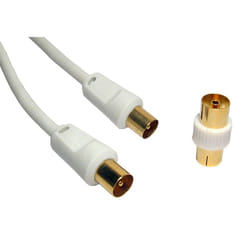 Cables Direct 2TV-10 coaxial cable 10 m Coax White