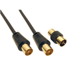 Cables Direct 2TV-20BK coaxial cable 20 m Black