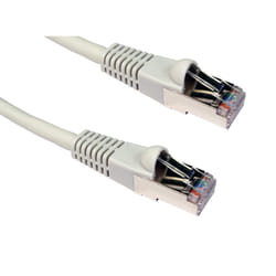 Cables Direct 2m CAT6a. M - M networking cable Grey S/FTP (S-STP)
