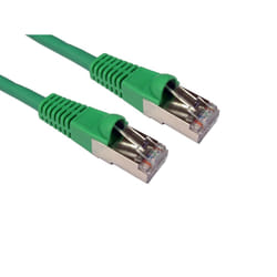 Cables Direct 2m CAT6a. M - M networking cable Green S/FTP (S-STP)