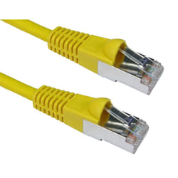 Cables Direct 3m CAT6a. M - M networking cable Yellow S/FTP (S-STP)