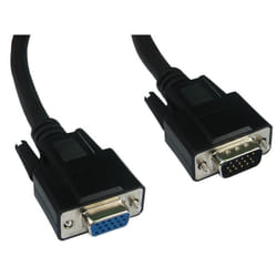 Cables Direct SVGA. 10m. M-F VGA cable VGA (D-Sub) Black
