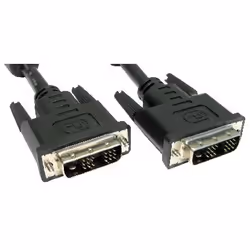 This DVI cable is for digital connections and abbreviated as DVI-D. For use with equipment that uses either DVI-D connectors. ...