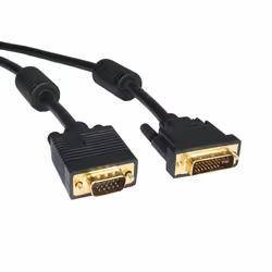 DVI-A to SVGA Cable The CDL-DV104 is a DVI-A to SVGA cable. the DVI connector is a DVI-I but only uses the analog signals for ...