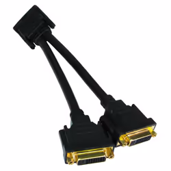 DVI-D Splitter Cable The CDL-DV188 is a DVI-D splitter cable for splitting one DVI-D input to two DVI-D outputs. While the ou ...