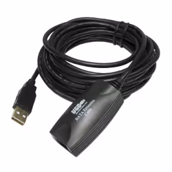 The USB 2.0 active extension cable can be used to extend the cable legth of any USB 2.0 device. The extension acts as a trans ...