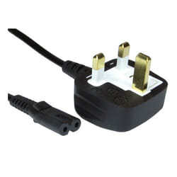 Spire UK Power Lead. Figure 8. Moulded Plug. 1.8 Metres