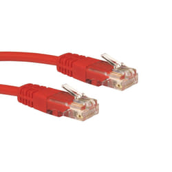 Cables Direct 2m Cat5e networking cable Red U/UTP (UTP)
