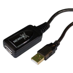 Cables Direct 20m USB 2.0 Active Repeater USB cable Black