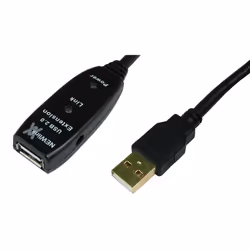 The USB2-REP30 is an active repeater for extending your usb connection by 30 metres. Daisy chain up to two cables