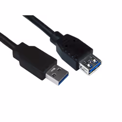 Cables Direct USB3-823, 3 m, USB A, USB A, USB 3.2 Gen 1 (3.1 Gen 1), Black