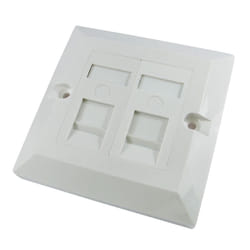 Cables Direct Single Cat5e 2 Port Faceplate