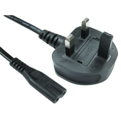 Cables Direct UK - C7 3m Black 2 m C7 coupler