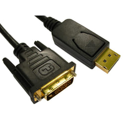 Cables Direct DisplayPort - DVI. 1m DVI-D Black