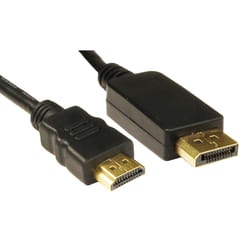 Cables Direct DisplayPort - HDMI. 1m Black