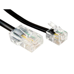 Cables Direct RJ11/RJ45 1m0 10 m Black