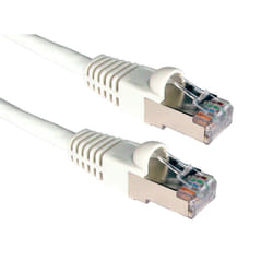 Cables Direct Cat6a. 3m networking cable White S/FTP (S-STP)