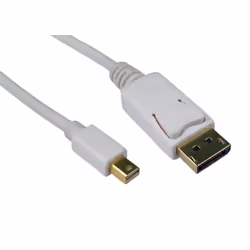 Mini DisplayPort to DisplayPort cable for use with Apple computers or graphics cards with mini DisplayPort output. - Mini Di ...