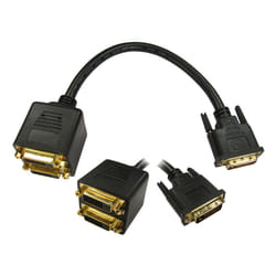 Cables Direct DV-2DVIFF DVI cable 2 x DVI-D DVI-D Black