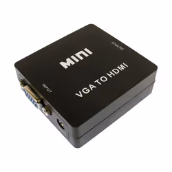 SVGA to HDMI ConverterThe NEWLink VGA to HDMI converter can convert the analogue VGA signal coming from your PC into a digita ...