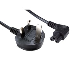 Cables Direct Type G/C5 1.8m Black Power plug type G C5 coupler