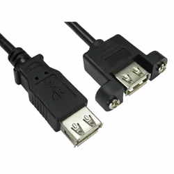 The USB2-122K is a USB 2.0 type A female to type A female stub cable. The stub is usually used to attach onto a faceplate. Th ...