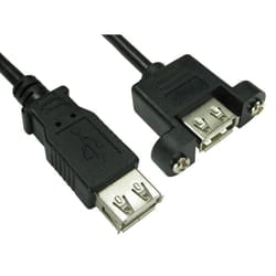 Cables Direct USB 3.0 A 17.5 cm USB cable 0.175 m USB 2.0 USB A Black