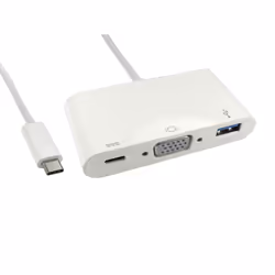 The USB3C-VGAUSB-WPD is a USB-C to USB 3.0. VGA and USB-C charging port hub.The USB 3.0 port allows you to connect a USB devi ...