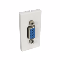 The SVGA Euro module has a precut slot to fit the SVGA stub perfectly. can be used with faceplates designed to fit 50mm x 25m ...