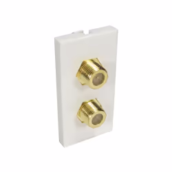 The AV-MOD2FCONN module is a 50mm x 25mm clip in Module. the F Connector is a coupler allowing you to connect a standard male ...