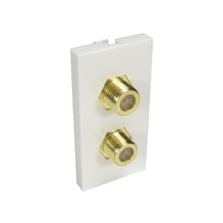 Cables Direct AV-MOD2FCONN socket-outlet 2 x TV White